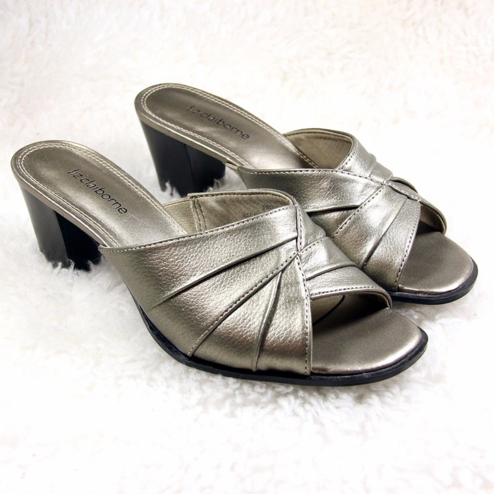Liz Claiborne Twilight Open Toe Slip On Shoes 6